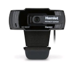 HAMLET HWCAM1080-P WEBCAM FULL HD CON PRIVACY COVER MICROFONO INTEGRATO 30 FM/S 2 MEGAPIXEL USB COLORE NERO